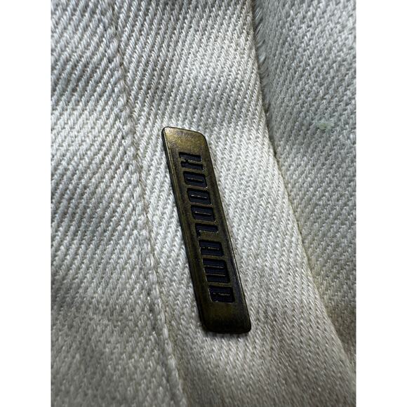 Womens Hemp Hoodlamb Size Medium Jacket Coat Hooded Cream Fur Lined Canvas Heavy - Picture 11 of 12